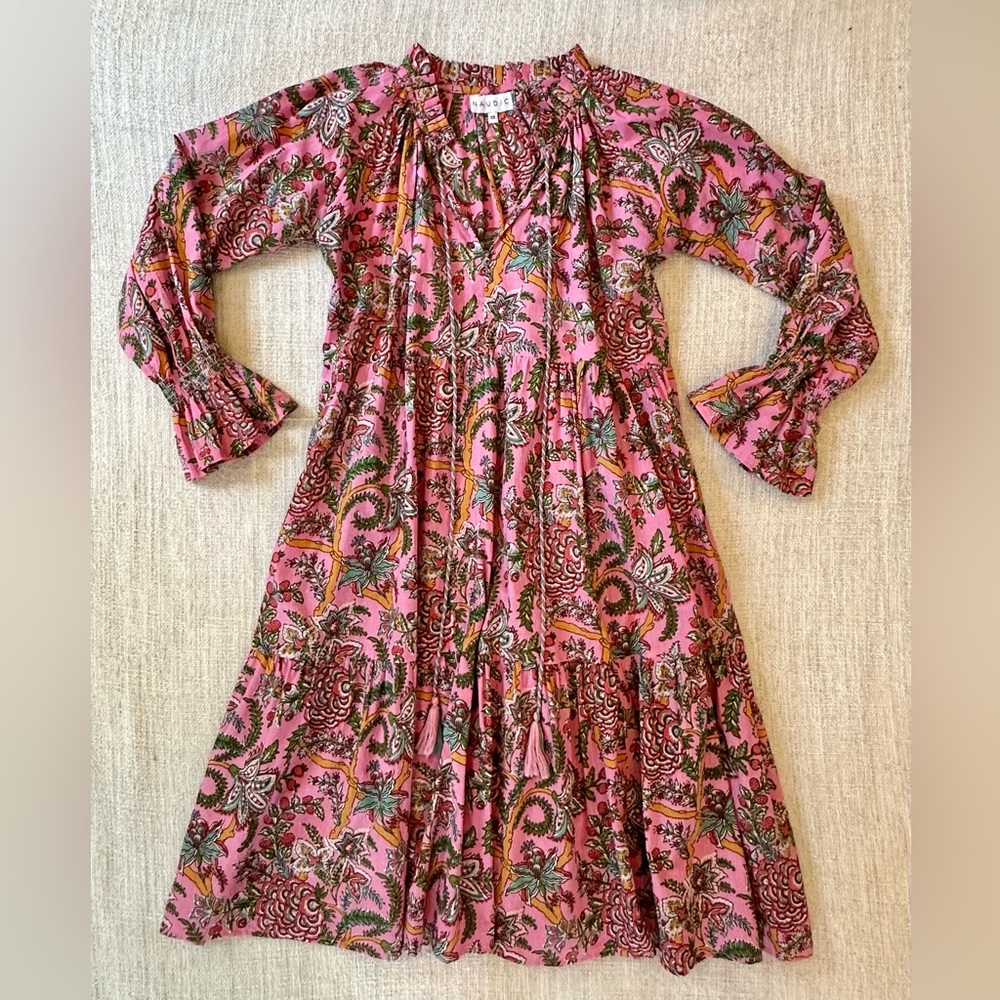 Naudic Molly Dress Pink, Teal, Green, Extra Small